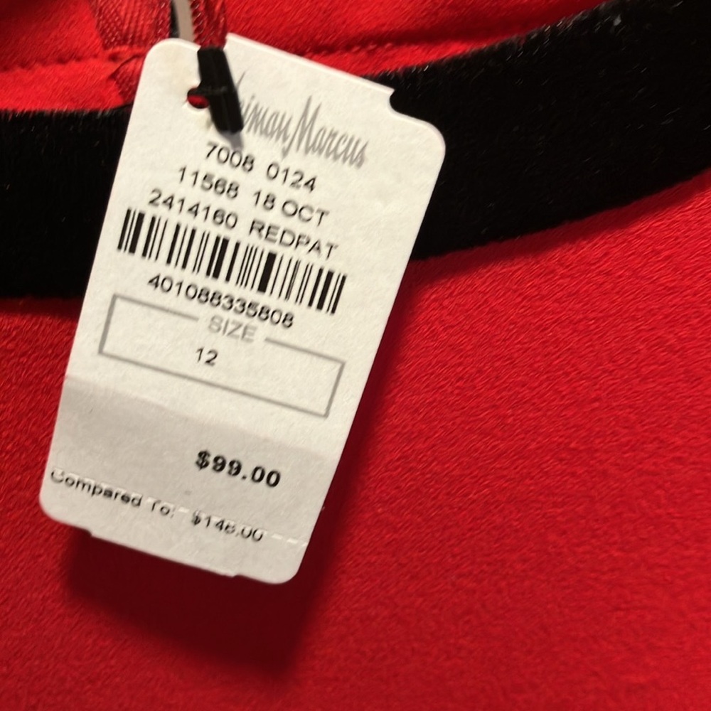 Women’s red dress